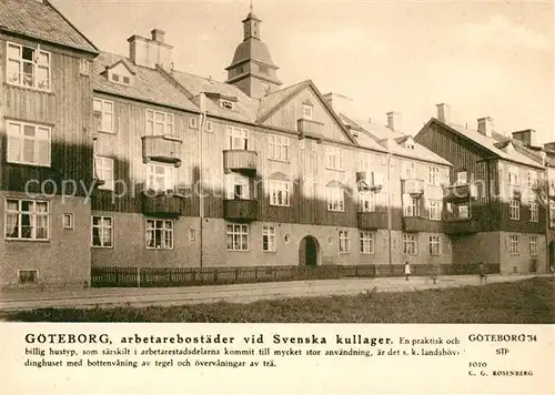 AK / Ansichtskarte Goeteborg Arbetarebostaeder vid Sveska kullager Goeteborg