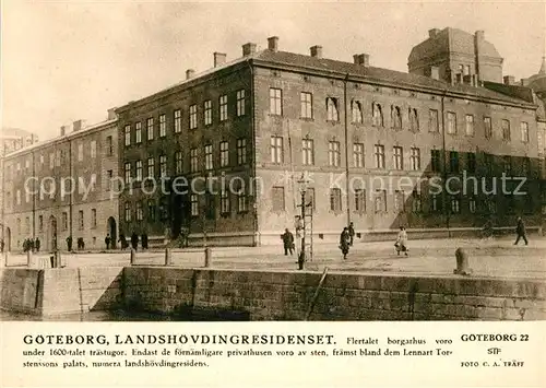 AK / Ansichtskarte Goeteborg Landshoevdingresidenset Goeteborg