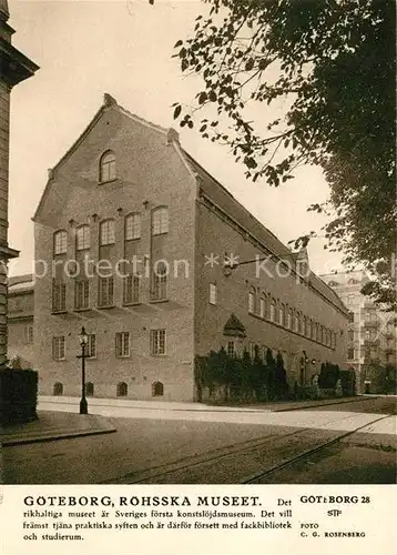 AK / Ansichtskarte Goeteborg Rohsska Museet Goeteborg