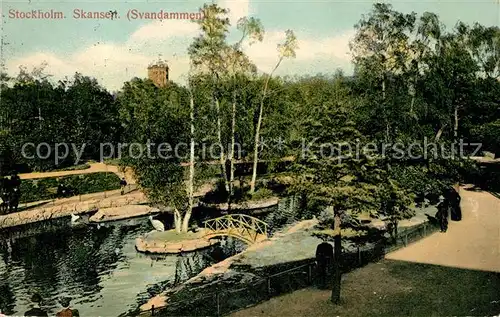 AK / Ansichtskarte Skansen_Stockholm Svandammen Skansen_Stockholm