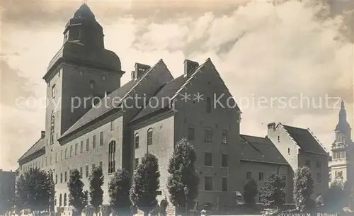 AK / Ansichtskarte Stockholm Radhuset Stockholm