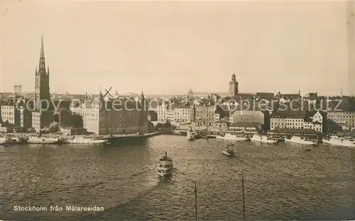 AK / Ansichtskarte Stockholm Maelaresidan Stockholm