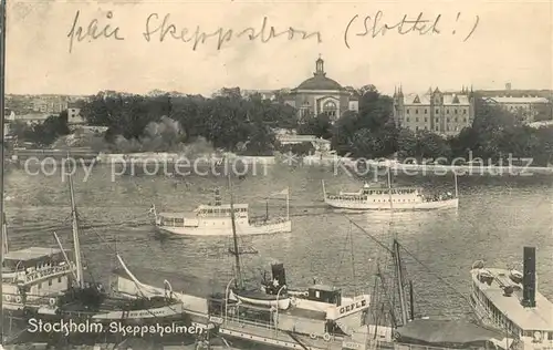 AK / Ansichtskarte Stockholm Skeppsholmen Schloss Stockholm