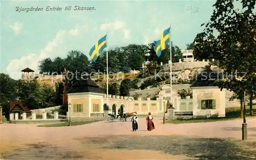 AK / Ansichtskarte Skansen_Stockholm Djurgdrden Entren Skansen_Stockholm