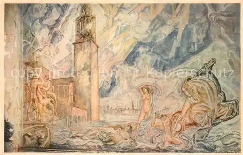 AK / Ansichtskarte Stockholm Stadshuset Blae Rummet Axel Toerneman Stockholm