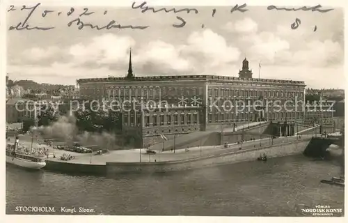 AK / Ansichtskarte Stockholm Koenigliches Schloss Stockholm