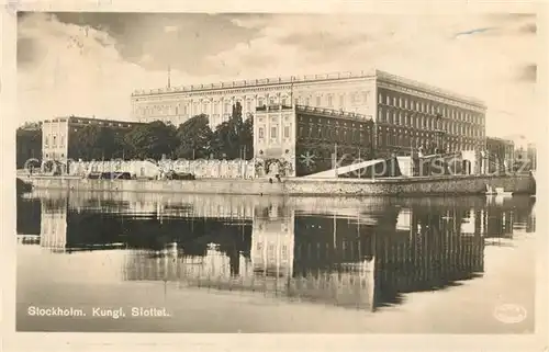 AK / Ansichtskarte Stockholm Koenigliches Schloss Stockholm