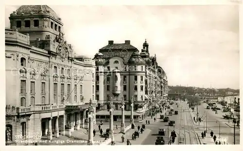 AK / Ansichtskarte Stockholm Strandvaegan Kungligs Dramtiska Teatern Stockholm
