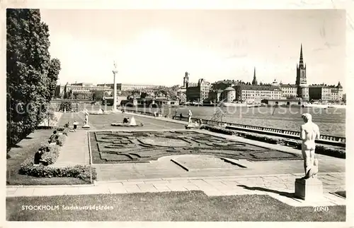 AK / Ansichtskarte Stockholm Stadshustraedgaerden  Stockholm