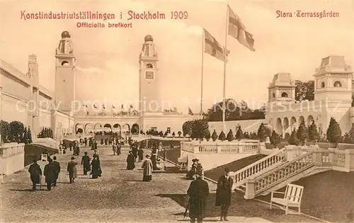 AK / Ansichtskarte Stockholm Konstindustriulstaellningen Stora Terrassgaerden Stockholm