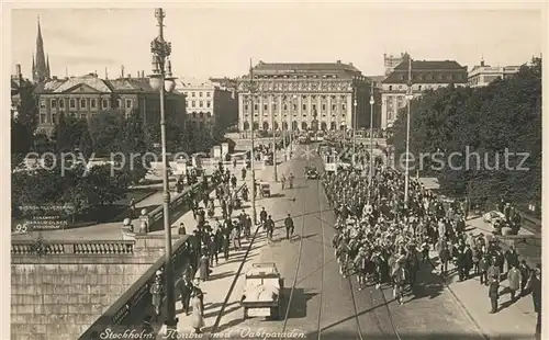 AK / Ansichtskarte Stockholm Norrbro Parade Stockholm