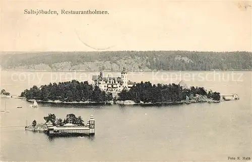 AK / Ansichtskarte Saltsjoebaden Restaurantholmen Saltsjoebaden