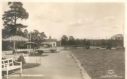 AK / Ansichtskarte Saltsjoebaden Strandpromenaden Saltsjoebaden