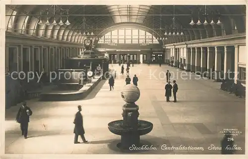 AK / Ansichtskarte Stockholm Centralstationen Stora hallen Stockholm