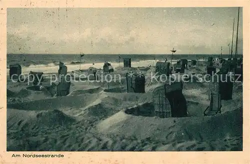 AK / Ansichtskarte Norddorf_Amrum Strandkoerbe Norddorf Amrum