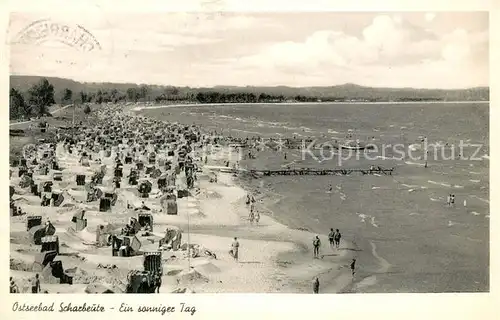 AK / Ansichtskarte Scharbeutz_Ostseebad Strandleben Sandburgen Scharbeutz_Ostseebad
