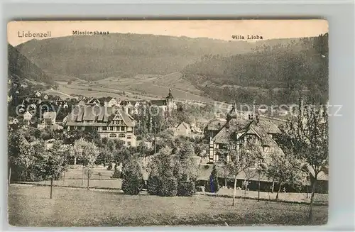 AK / Ansichtskarte Bad_Liebenzell Teilansicht mit Missionshaus Villa Lioba Kurhaus im Schwarzwald Bad_Liebenzell