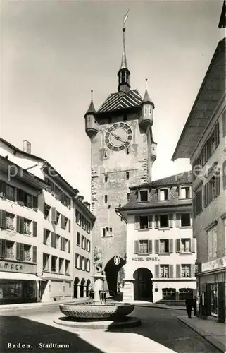 AK / Ansichtskarte Baden_AG Stadtturm Baden_AG
