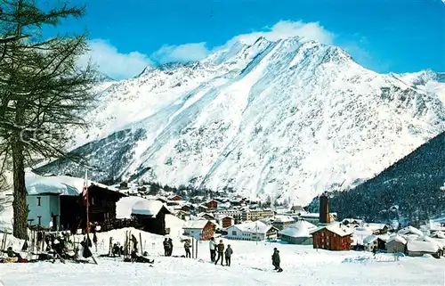 AK / Ansichtskarte Saas Fee Weissmies Winter Saas Fee