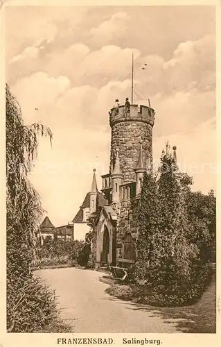 AK / Ansichtskarte Franzensbad_Tschechien Salingburg Franzensbad_Tschechien