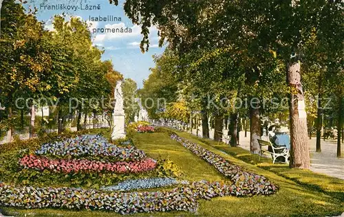 AK / Ansichtskarte Frantiskovy_Lazne Isabellina Promenada Frantiskovy_Lazne