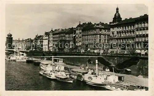 AK / Ansichtskarte Prag_Prahy_Prague Moldaulaende Prag_Prahy_Prague