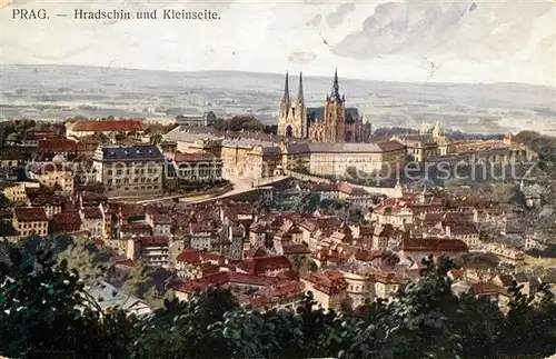 AK / Ansichtskarte Prag_Prahy_Prague Hradschin Kleinseite Prag_Prahy_Prague