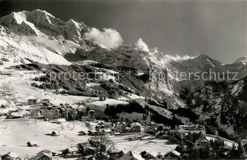 AK / Ansichtskarte Wengen_BE Jungfrau Breitborn Winter Wengen_BE