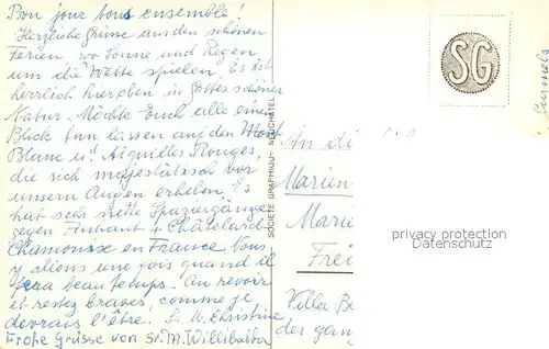 AK / Ansichtskarte Gietroz Mont Blanc Aig Rouges Gietroz