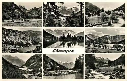 AK / Ansichtskarte Champex_Martigny Panorama Ansichten Champex Martigny