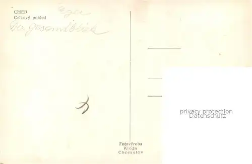 AK / Ansichtskarte Cheb Panorama Cheb