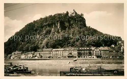 AK / Ansichtskarte Decin Panorama Schloss Decin