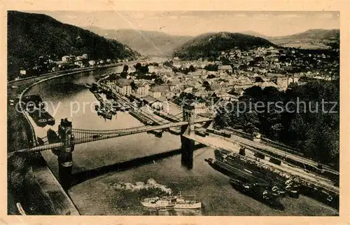 AK / Ansichtskarte Decin Kettenbruecke Decin