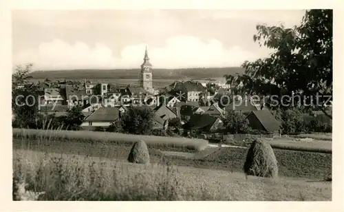 AK / Ansichtskarte Dobruska_Gutenfeld Panorama Kirche  Dobruska Gutenfeld