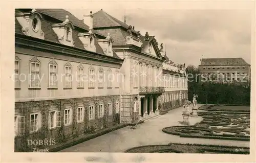 AK / Ansichtskarte Dobris_Stredocesky_Kraj Schloss Park Dobris_Stredocesky_Kraj