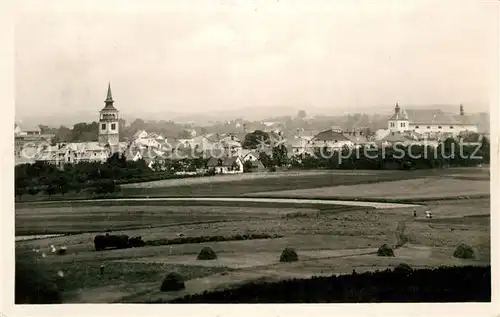 AK / Ansichtskarte Dobruska_Gutenfeld Kirche Panorama Dobruska Gutenfeld