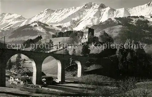 AK / Ansichtskarte Bern_BE B L S Viadukt Tellenburg Hohniesengruppe Bern_BE