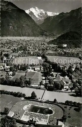 AK / Ansichtskarte Interlaken_BE Jungfrau Strandbad Interlaken_BE