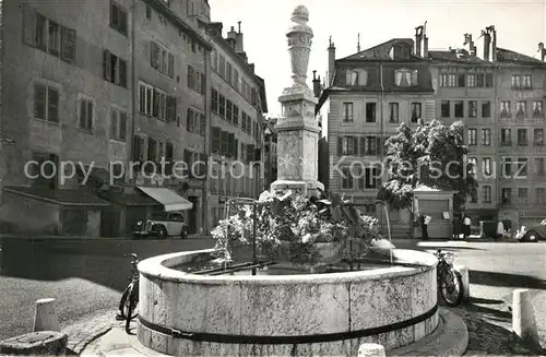 AK / Ansichtskarte Geneve_GE Brunnen Bourg de Four Geneve_GE