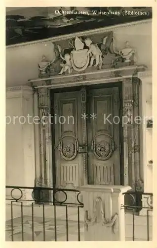 AK / Ansichtskarte Ochsenhausen Waisenhaus Bibliothek Ochsenhausen