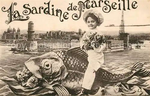 AK / Ansichtskarte Marseille_Bouches du Rhone La Sardine de Marseille Marseille