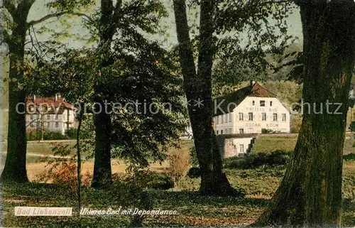 AK / Ansichtskarte Bad_Liebenzell Unteres Bad mit Dependance Kurort im Schwarzwald Bad_Liebenzell