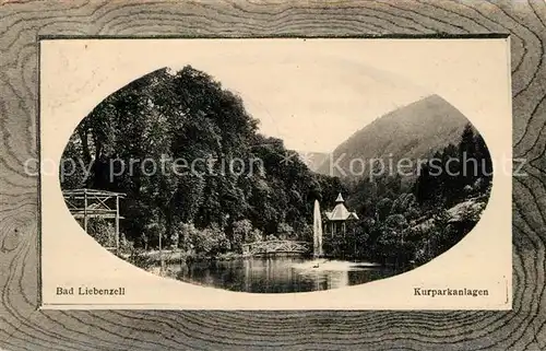 AK / Ansichtskarte Bad_Liebenzell Kurparkanlagen Kurort im Schwarzwald Bilderrahmen Bad_Liebenzell