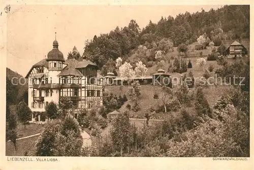 AK / Ansichtskarte Bad_Liebenzell Villa Lioba Schwarzwaldhaus Kurort im Schwarzwald Bad_Liebenzell