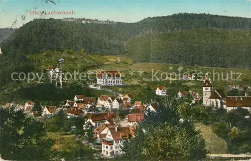 AK / Ansichtskarte Bad_Liebenzell Teilansicht mit Kirche Kurort im Schwarzwald Bad_Liebenzell