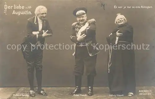 AK / Ansichtskarte Dresden Der liebe Augustin Theaterauffuehrung Dresden
