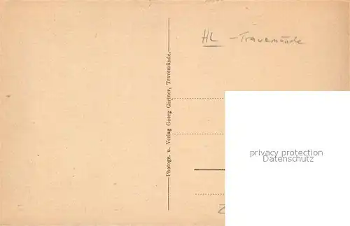 AK / Ansichtskarte Travemuende_Ostseebad Altstadt Turm Travemuende_Ostseebad