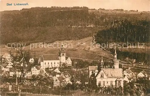 AK / Ansichtskarte Bad_Liebenzell Teilansicht mit Kirche Kurort im Schwarzwald Bad_Liebenzell