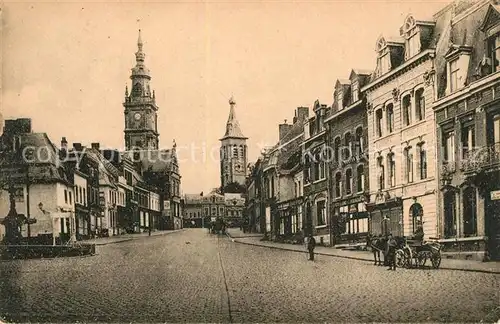 AK / Ansichtskarte Le_Chateau d_Oleron Une rue dans la ville Eglise Le_Chateau d_Oleron