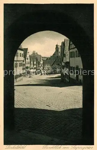 AK / Ansichtskarte Dinkelsbuehl Durchblick vom Segringer Tor Dinkelsbuehl